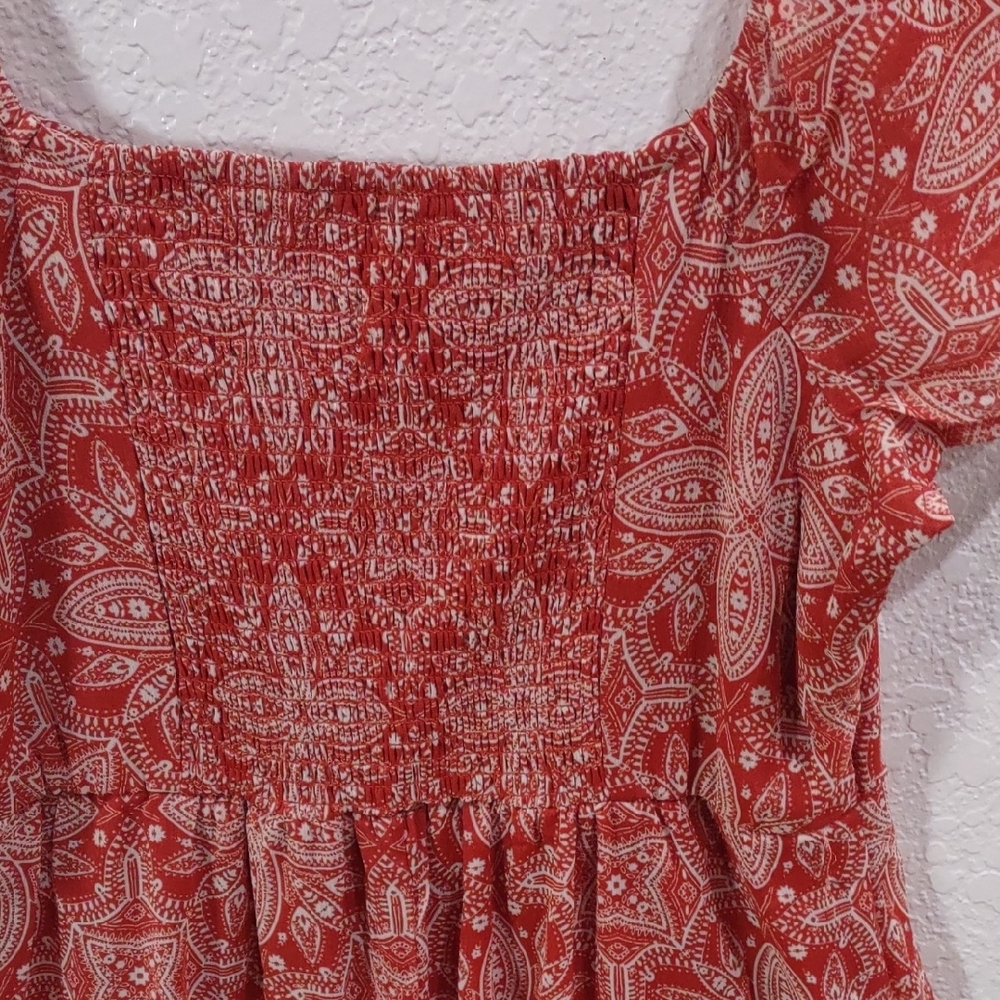 Live To Be Spoiled Patterned Short Sleeve Dress - Picture 9 of 16